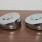Stair Handrail End Caps for 54mm Round Wall Rails Pair of Chrome End Caps