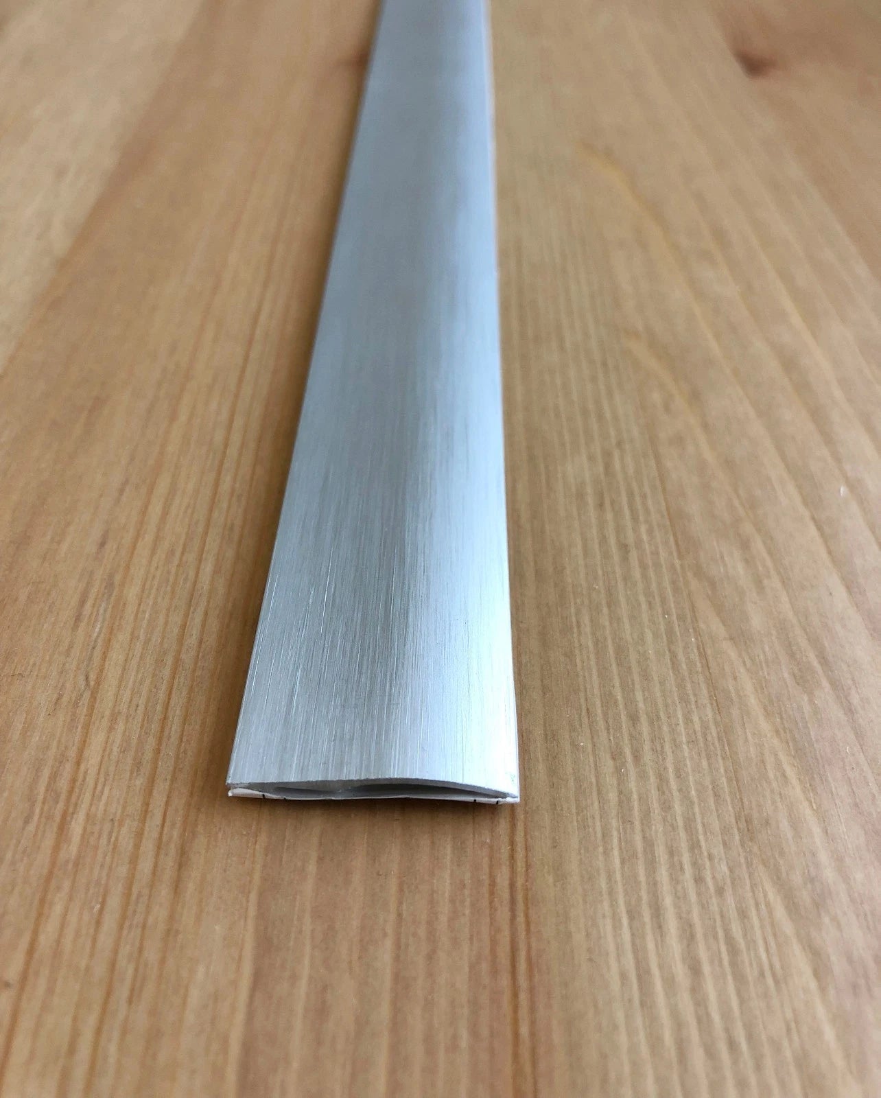 DOOR THRESHOLD BRUSHED ANODISED ALUMINIUM FLOOR BAR EDGE TRIM RAMP - 93 cm long