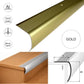 Aluminium Stair Nosing 35 × 45 mm Bullnose Edge Trim Anti Slip Step Edging 1M