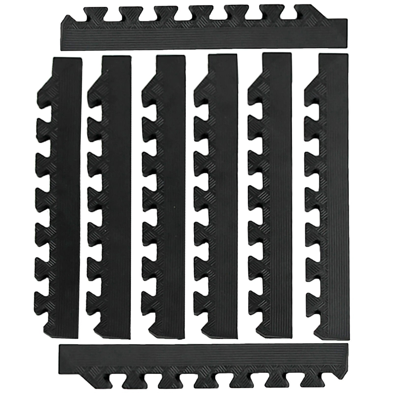 Heavy Duty Rubber Gym Mats Garage Flooring Tiles Commercial Interlocking 4pcs