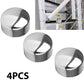 PVC Staircase Handrail End Cap Covering Tube Edges 45mm (Pack of 4)