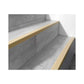 Stair Nosing Black PVC 40x25mm 1.2m Self-Adhesive Anti-Slip Ribbed Trim Durable