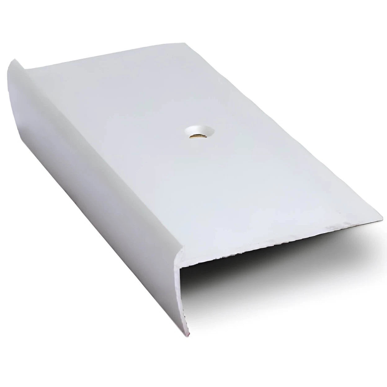 Stair Nosing Aluminium 2.7m Matt Silver Curved Edge for 3mm LVT Pre-drilled Kit