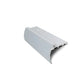 Stair Nosing Aluminium Bullnose Curved 35mm x 3mm 2.7m Matt Silver Finish Screws