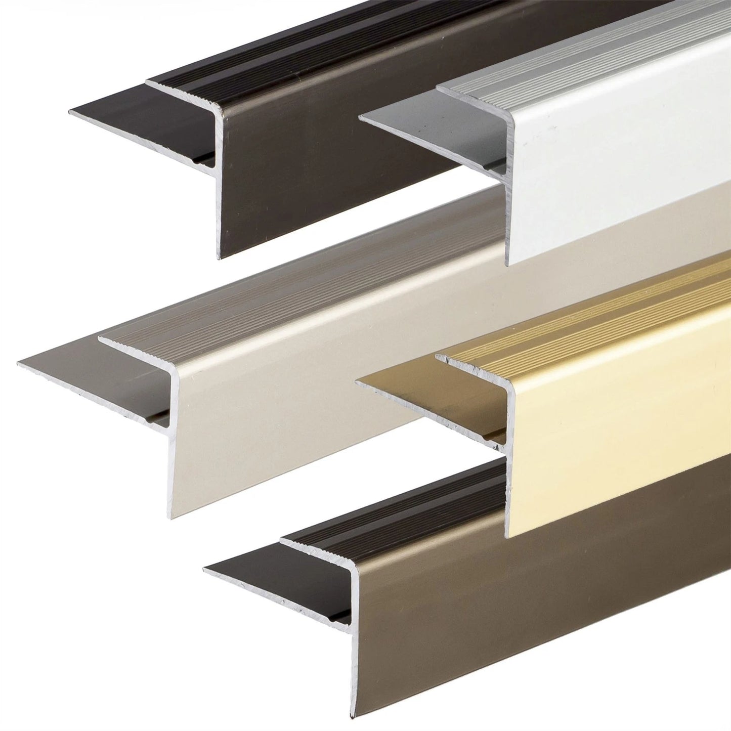Stair nosing edging aluminium laminat carpet corner edge trim bar 900x16x23x8mm