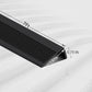 Rubber Stair Nosing - 7Ft Anti-Slip Adhesive Strip, 7Ft, Full Black