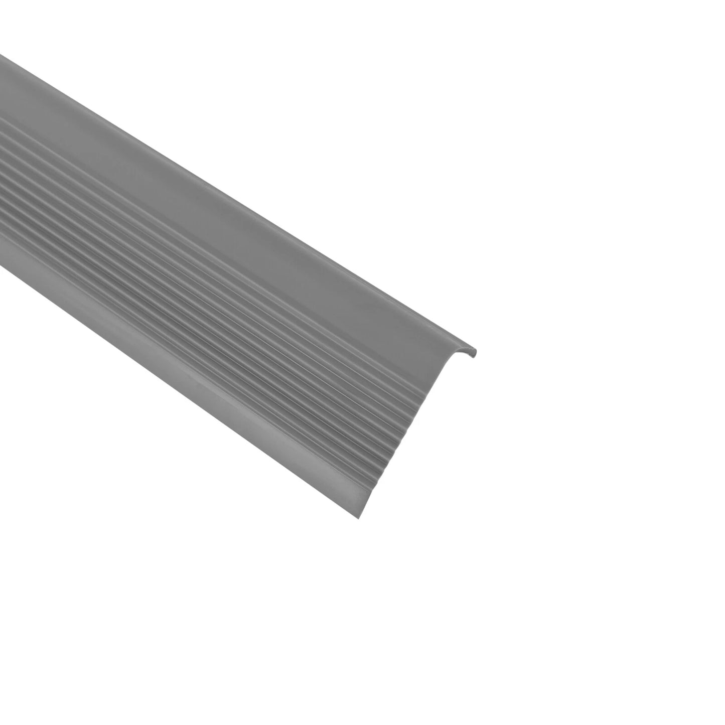 15PC Step Edge Trim Stair Nosing Rubber 90cm Non-Slip Bullnose Strip 50x25mm