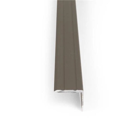 Self adhesive aluminium, wood/metal effect flooring stair nosing 0.9m