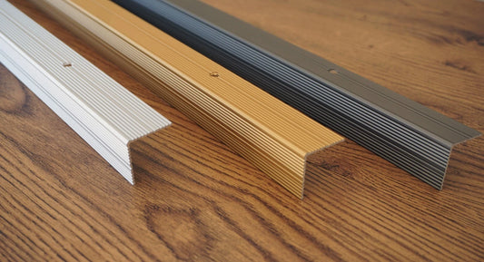 STAIR NOSING ANODISED ALUMINIUM ANTI NON SLIP EDGE -TRIM- 30x30mm - 0.9M 35.43"
