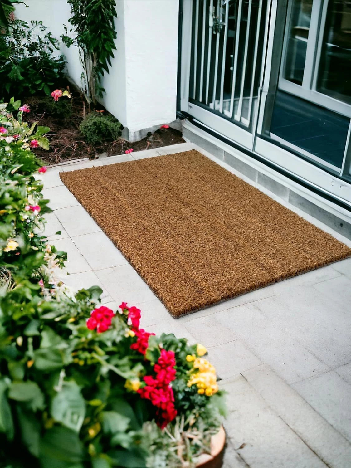 Heavy Duty Natural Coir Door Mat Entrance Floor Mat Lobby Reception Matting UK