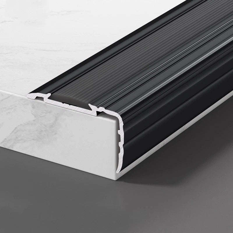 Aluminium Stair Nosing Edge Trim Step Nose Edging Nosings Carpet Black 900x43x29