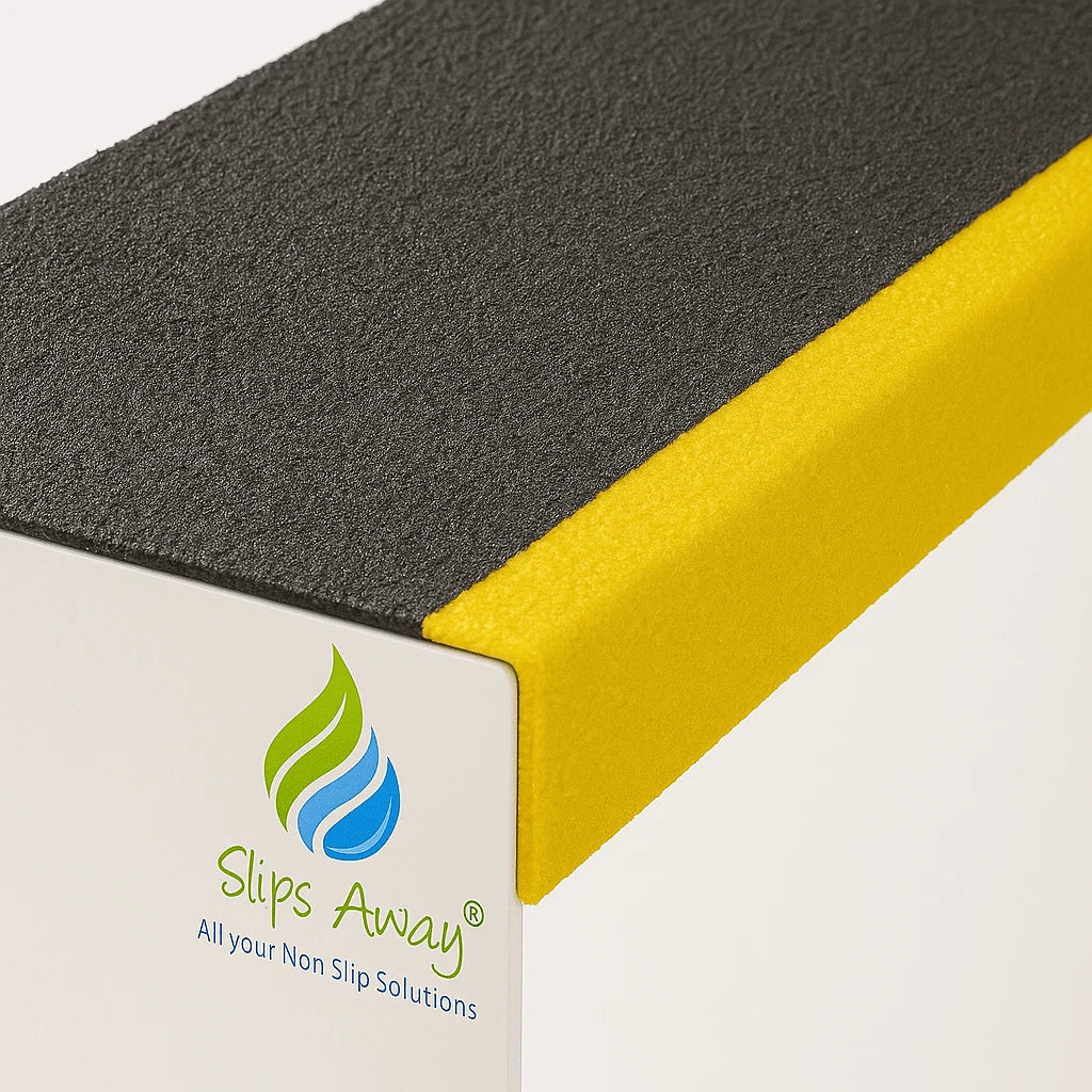 Anti Slip Stair Tread Covers Step Nosing Heavy Duty Non-Slip GRP 500mm - 3600mm