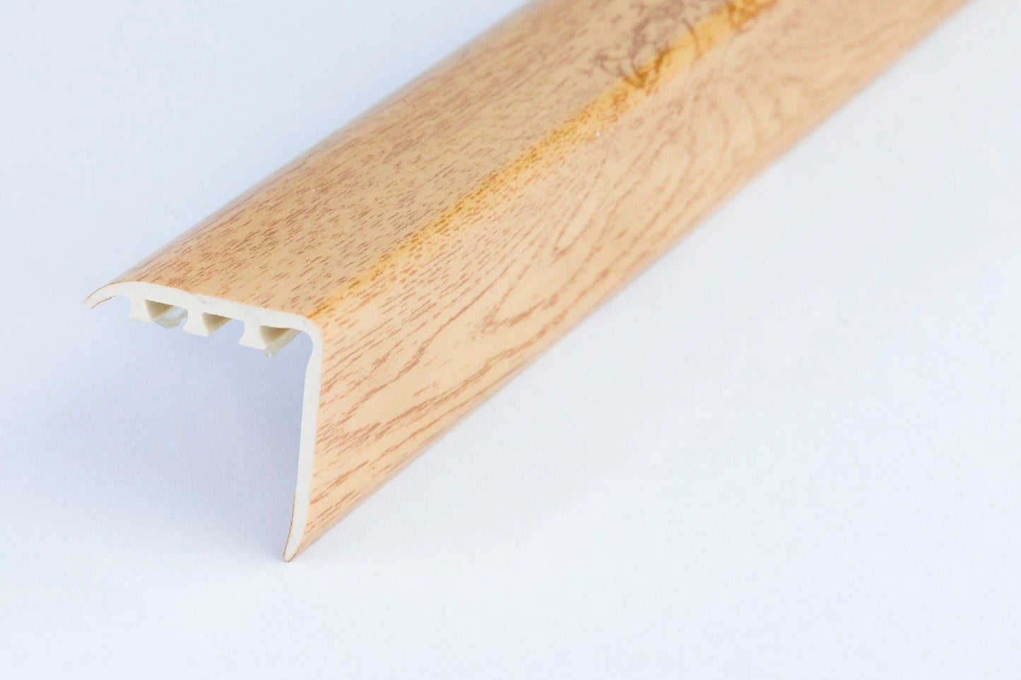 STAIR NOSING EDGE UPVC WOOD EFFECT -TRIM- EDGING NOSING 30x30 - 1.80 METER