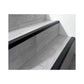 Stair Nosing PVC 40x25mm Silver 2.0m Self-Adhesive Flexible Anti-Slip Ribbed Pro
