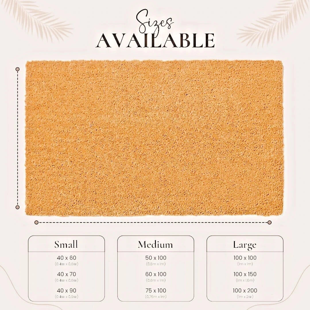 Door Mat Coir Entrance Matting Heavy Duty Lift Dirt Foyer Lobby Reception Mats
