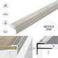 Aluminium Stair Nosing Wood Effect Edge Trim Step Nose Edging Laminate 1.8m A60