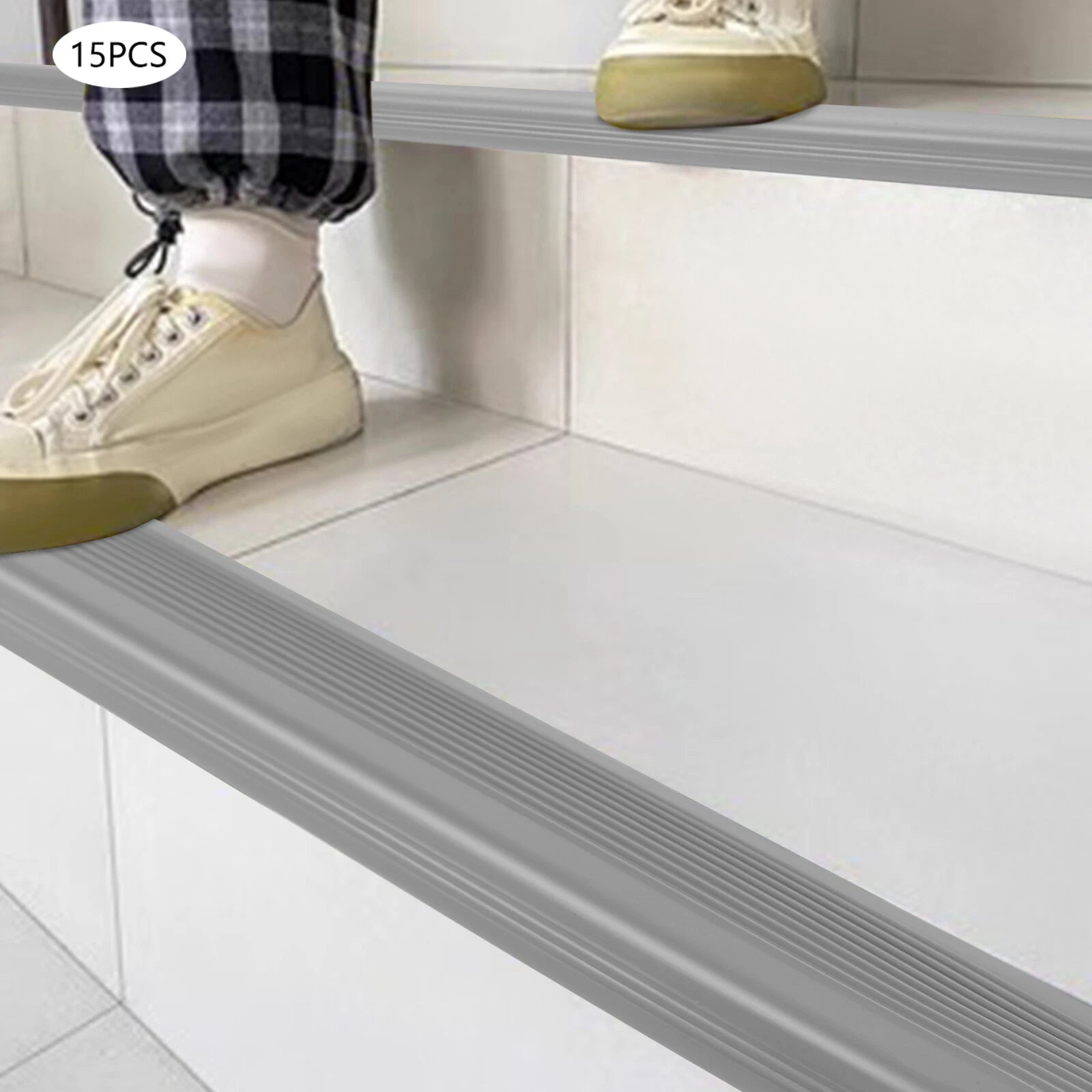 Stair Edge Anti-skid Strip Step Edge Protector Non-Slip Edge Protect Grey
