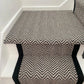 Carpet Stair Runner | 14 Steps | Herringbone Black & White| 7.00m x 0.60m