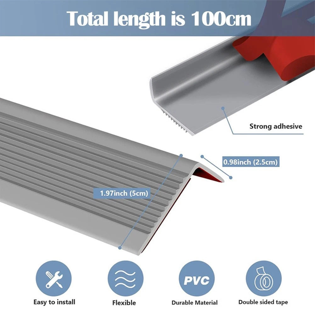 Anti slip Rubber Stair Nosing for Easy Installation and Wide Applications