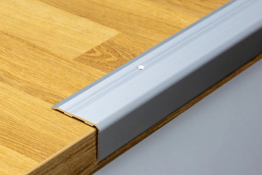 Aluminium Stair Nosing 48mm x 34mm x 118cm Step Edge Trim Anodised Colours
