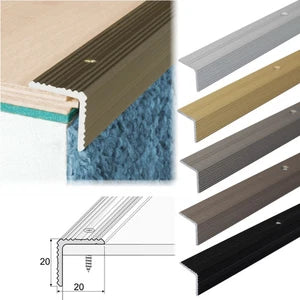 2.7m LUXURY CLICK VINYL FLOORING STAIR NOSING EDGE PROFILE TRIM LVT C27