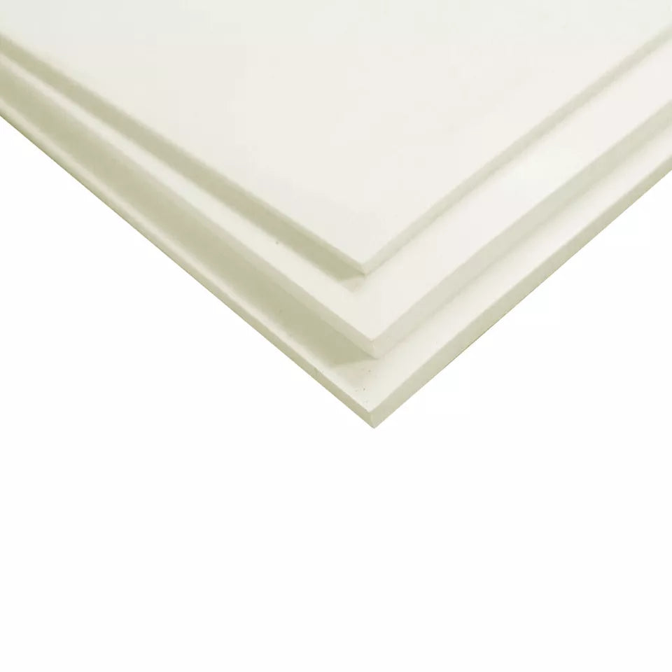 Food Grade Solid Rubber Sheet Sheeting Matts, 3mm Thickness & Various Sizes Off White