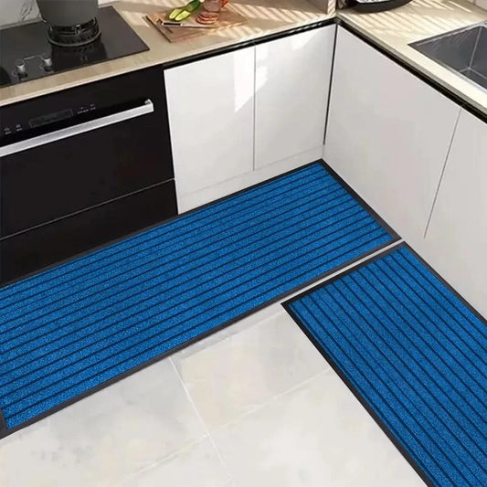 Non-Slip Kitchen Runner Rug Anti Fatigue Floor Carpet Runners Washable Door Mats | Set Of 2 - (40x60 & 60x90 cm)