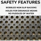Rubber Safety Stair Tread Mat, Heavy Duty, Non-Slip, Anti-Fatigue 75 cm x 25 cm