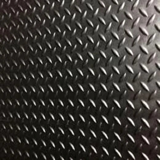 Rubber Floor Gym mats, Commercial Flooring 6ftx4ftx12mmFoot Checker Top