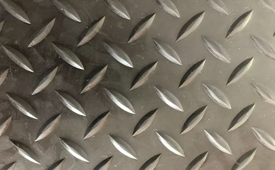 Rubber Matting Checker - Plate Flooring Garage 1.5m Wide X 3.5mm Thick