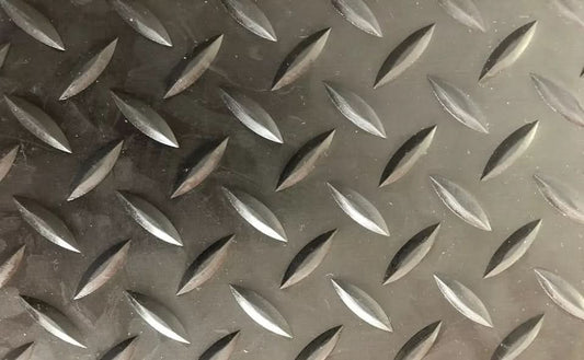 Rubber Matting Checker - Plate Flooring Garage 1.5m Wide X 3.5mm Thick