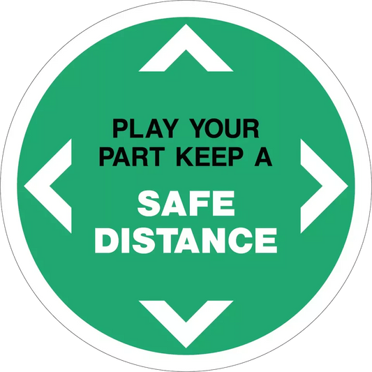 Anti-Slip Green Safety Floor Graphics