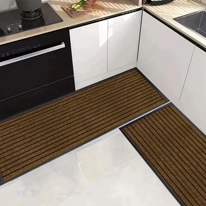 Non-Slip Kitchen Runner Rug Anti Fatigue Floor Carpet Runners Washable Door Mats | Set Of 2 - (40x60 & 60x90 cm)