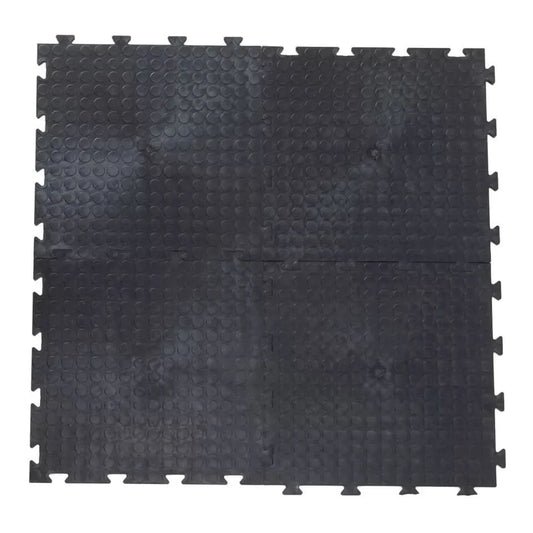 Interlocking Garage Flooring Tiles Heavy Duty 12mm Thick Workshop Floor PVC Gym
