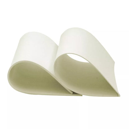 Food Grade Solid Rubber Sheet Sheeting Matts, 3mm Thickness & Various Sizes Off White