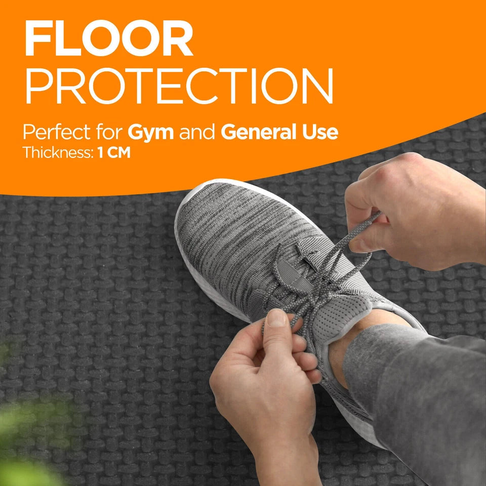 12Mats EVA INTERLOCKING FLOOR MATS SOFT FOAM GYM FLOORING MAT YOGA TILES 60x60CM
