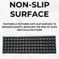 Rubber Safety Stair Tread Mat, Heavy Duty, Non-Slip, Anti-Fatigue 75 cm x 25 cm