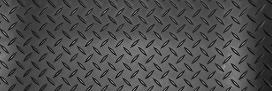 Black Rubber Matting Anti Slip Sheet in Checker Finish 3mm Thick & 250mm Wide