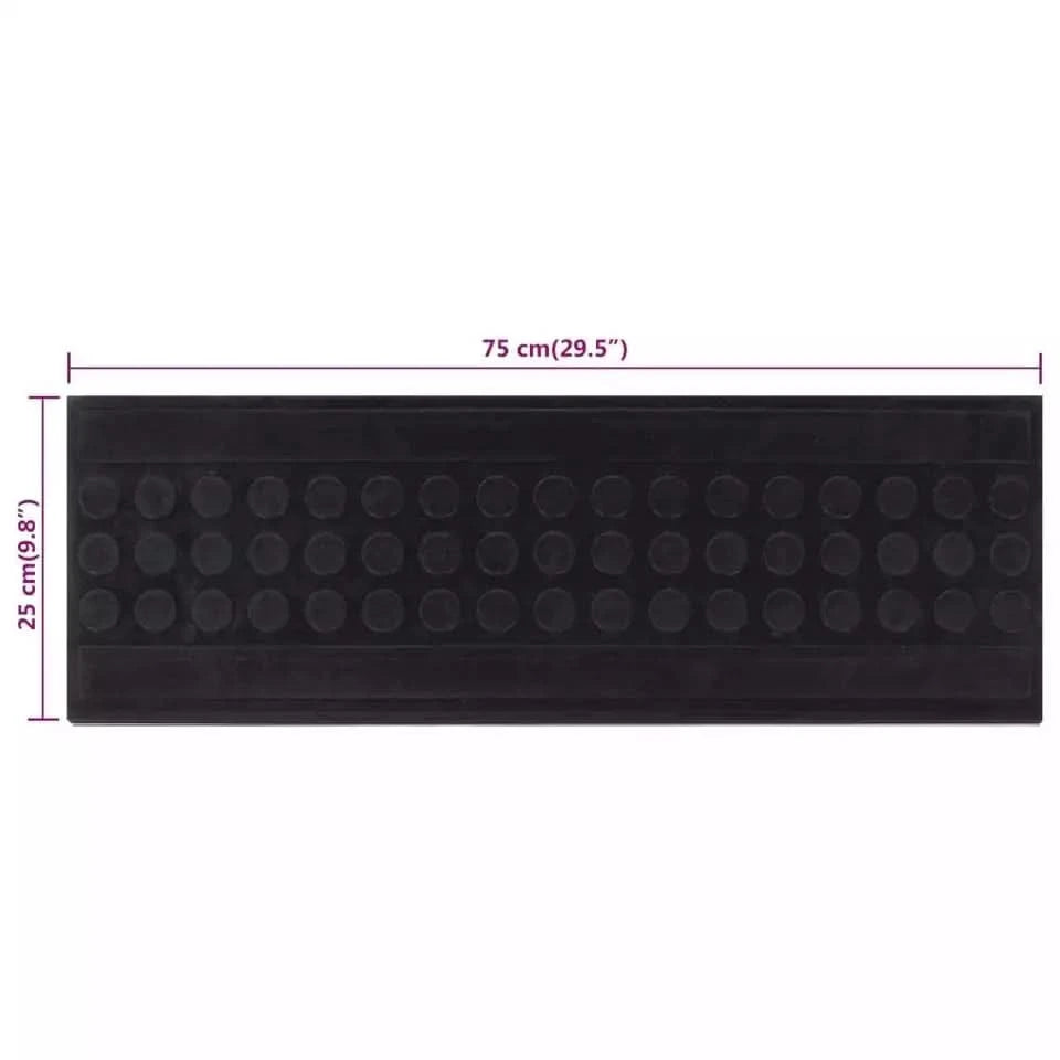 Rubber Stair Treads 5 – Flexible 25x75cm Step Mats for Enhanced Safety