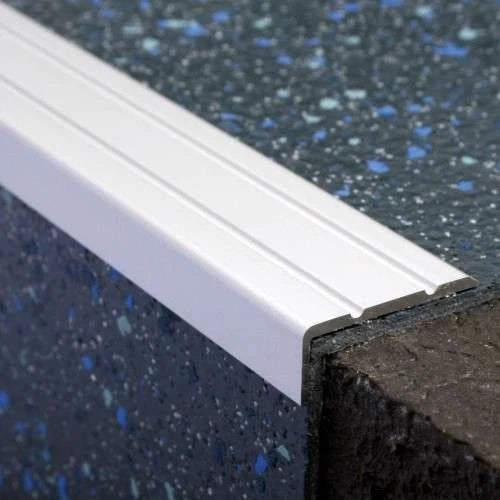 Aluminium 30mm x 20mm Stair Nosing Retro Fit Self Adhesive – NAS – Grooved 2.7m