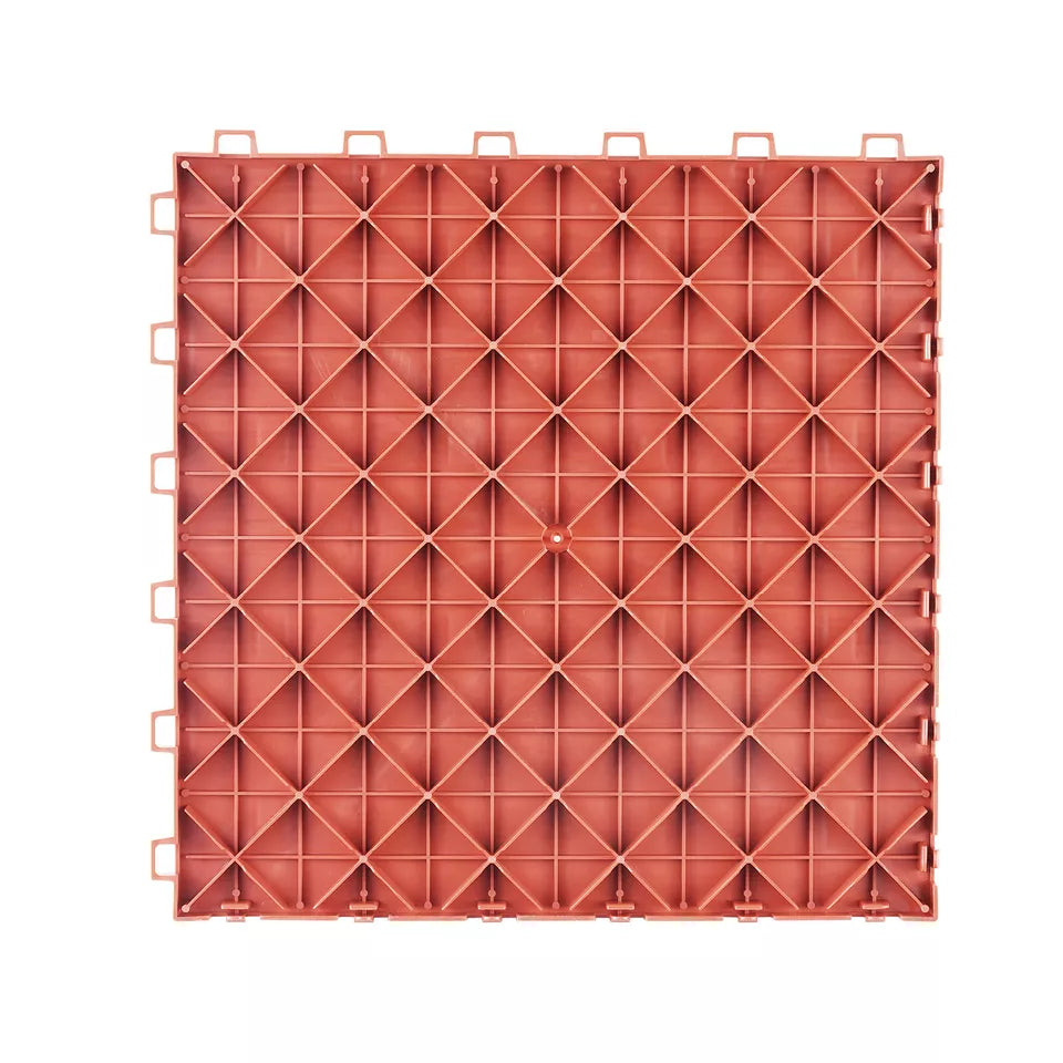 Garage Tiles Interlocking 12x12 in 25 Pack Garage Flooring Tiles Red