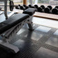 Heavy Duty Rubber Gym Mats Garage Flooring Tiles Commercial Interlocking 4pcs