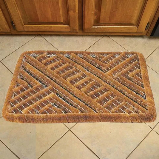 Natural Coir Door Mat Entrance Front Door Rubber Mats Indoor Outdoor Heavy Duty