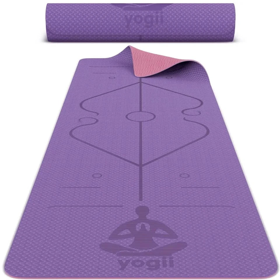 Yoga Mat Thick Non Slip TPE Foam Gym Pilates Exercise Workout Fitness Gymnastics | Yoga Mat Only