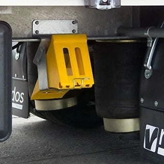 TRAILER YELLOW WHEEL CHOCKS HEAVY DUTY LORRY LARGE CHOCK E36 335x122x147 LOKHEN