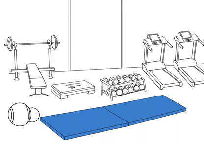 Crash Mats Landing Jumping Training Judo Wrestling Shock Absorbing | Royal Blue