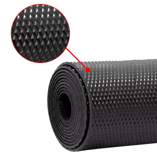 Non-Slip Rubber Sheet Garage Flooring Matting Solid Sheeting 1.2m Wide & 3mm Thick | Diamond Pattern