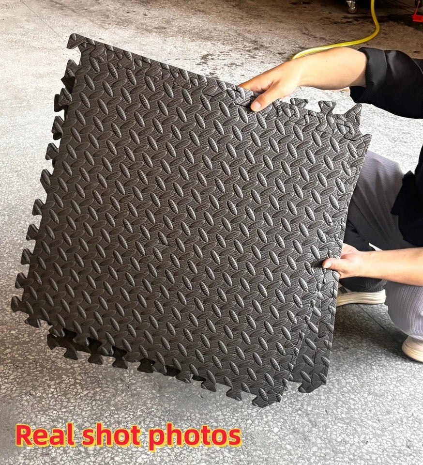 12Mats EVA INTERLOCKING FLOOR MATS SOFT FOAM GYM FLOORING MAT YOGA TILES 60x60CM