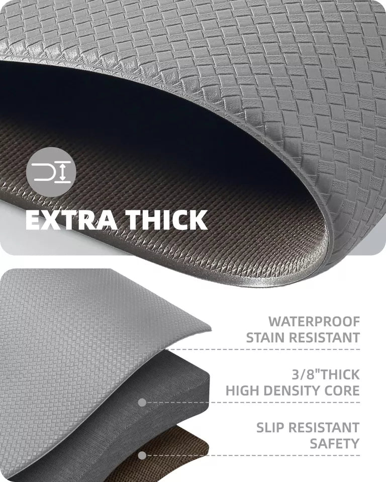 Non Slip Kitchen Mat Anti Fatigue Standing Mats Cushioned Waterproof Runner Rug