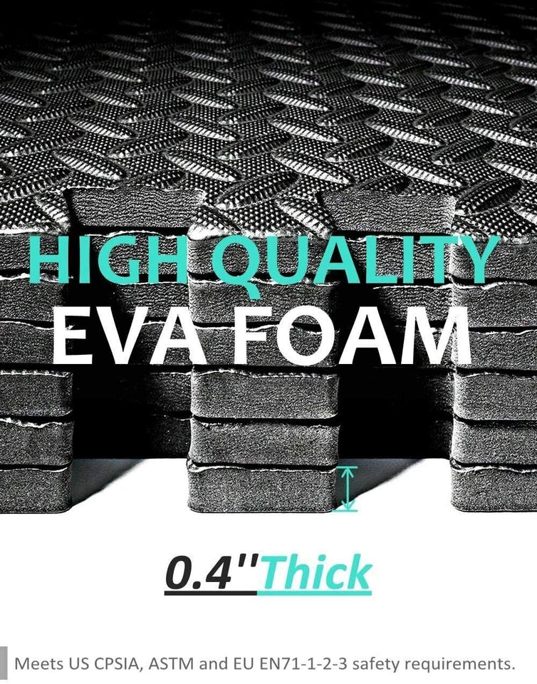 12Mats EVA INTERLOCKING FLOOR MATS SOFT FOAM GYM FLOORING MAT YOGA TILES 60x60CM